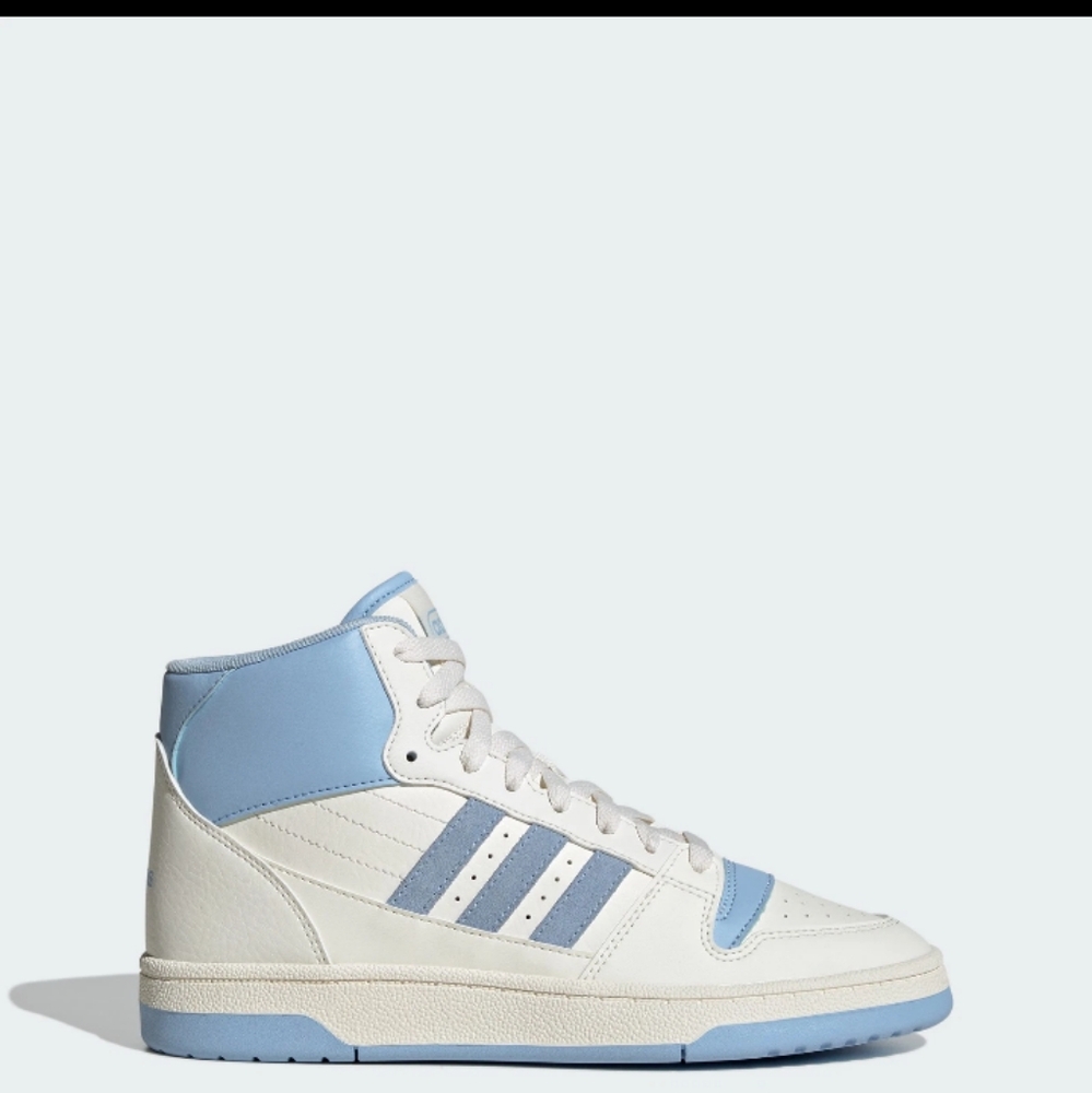 adidas Break Start Mid Shoes Women's Sneakers - Cloud White and Blue IH7879